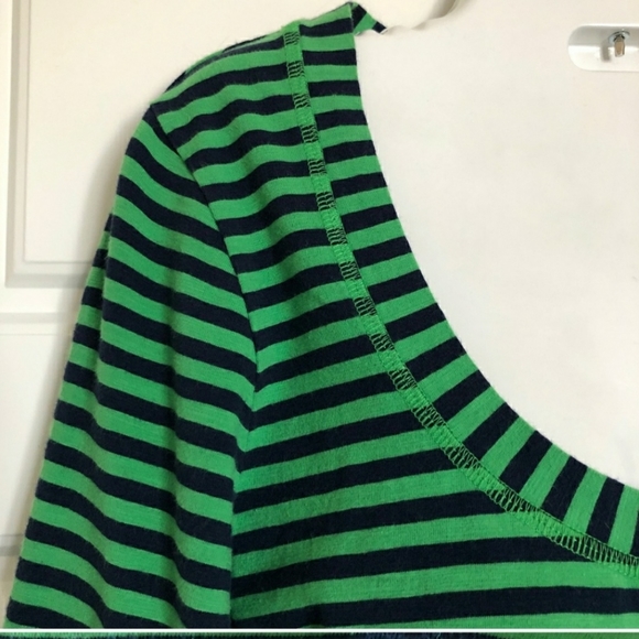 Boden Breton green and black scoop neck tee - Picture 3 of 8